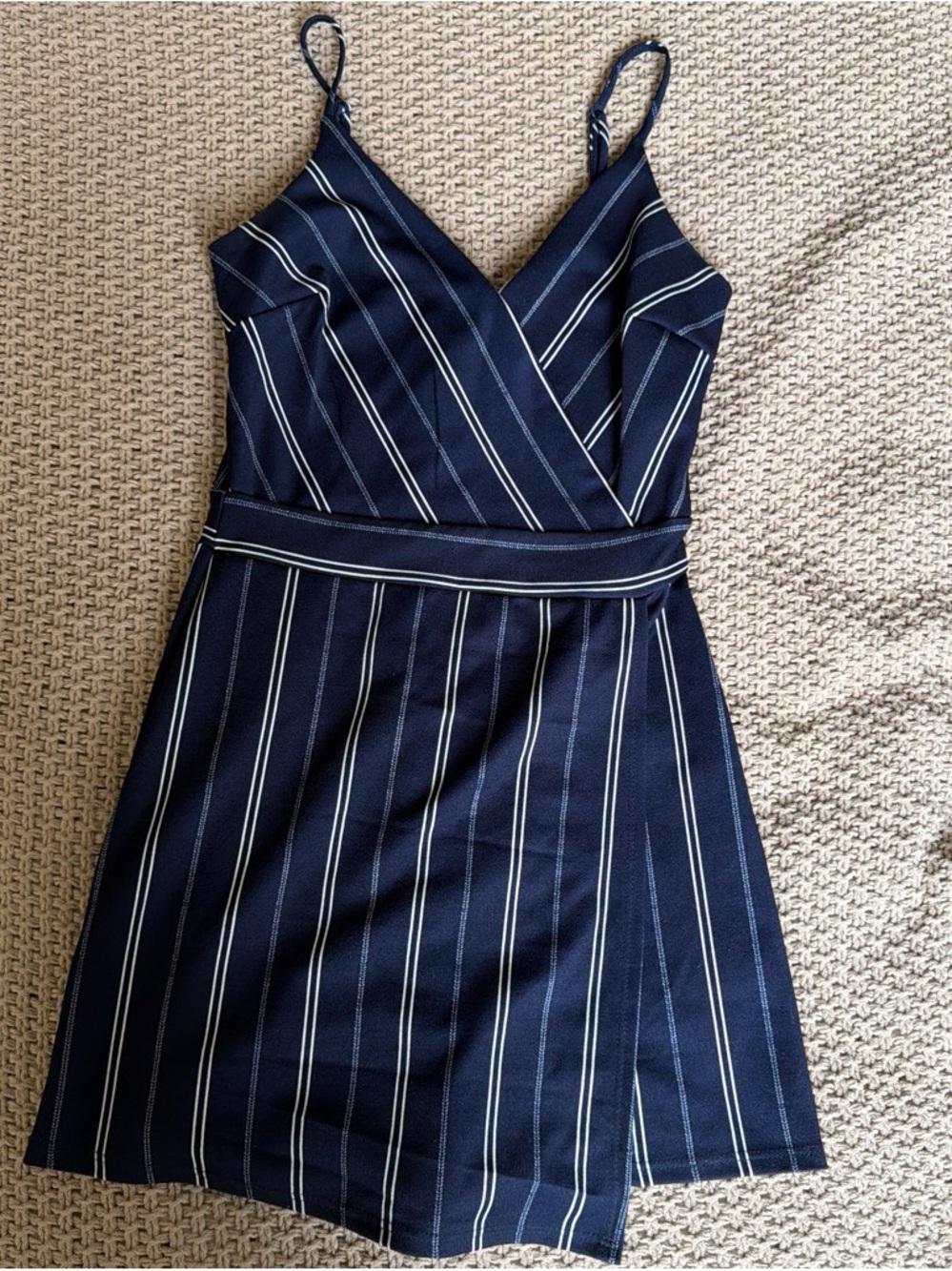 Blue Striped Romper